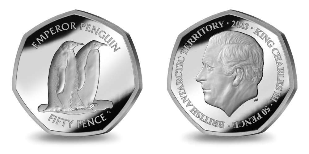 British Antarctic Territory / 50 pence / Cupro-Nickel / 8.00 g / 27.30 mm / Mintage: 1,950.