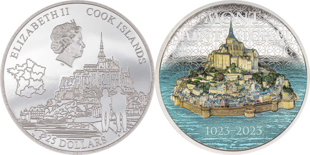 Cook Islands / 25 Dollars /. Silver .999 / 5 oz / 65 mm / Mintage: 500.