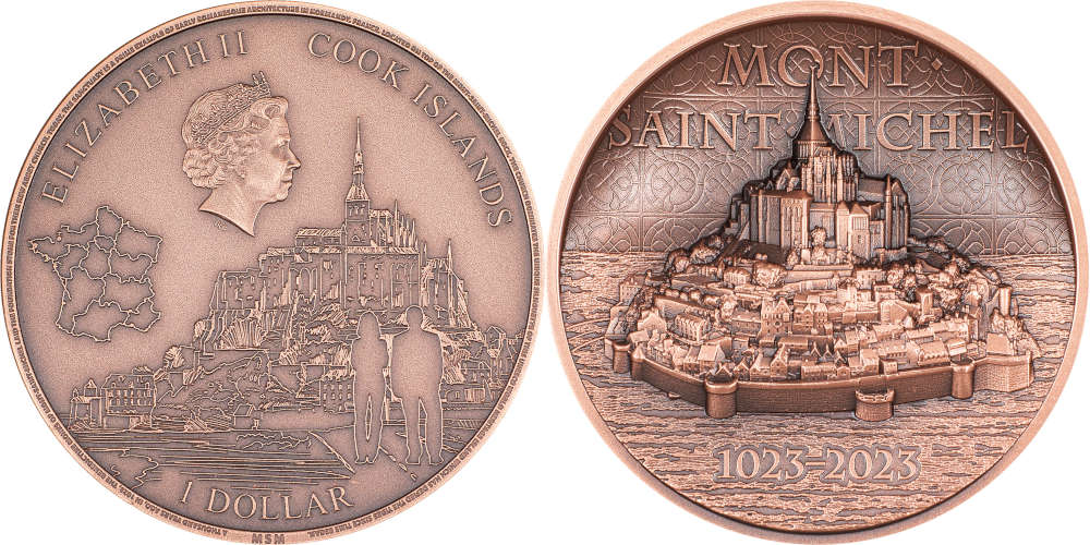Cook Islands / 1 Dollar / Copper / 50 g / 38.61 mm / Mintage: 5,000.