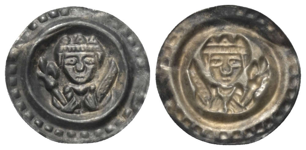 Lot 1214: Ulm – royal mint. Bracteate, 1237 – 1268. Estimate: 1,000 EUR.