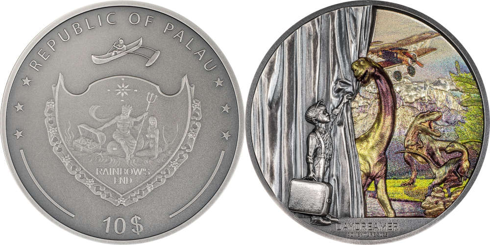 Palau / 10 Dollars / silver .999 / 2 oz / 45 mm / Mintage: 1,500.