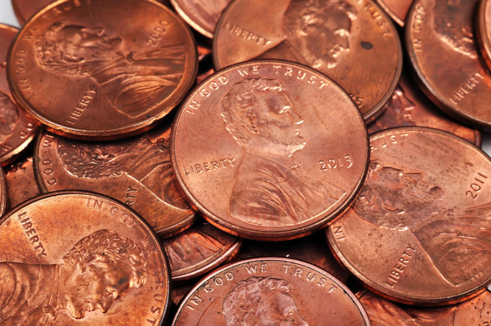 Können Sie sich vorstellen, wie eine ganze Million Münzen aussieht? Foto: vetkit via Shutterstock.)