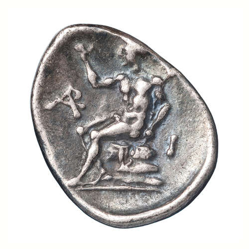  AR triobol, Megalopolis in the name of the Arkadian Koinon, ca. 330-275 BC. Benaki Museum. Image: Savvas Avramidis (KIKPE Numismatic Collection, Athens).