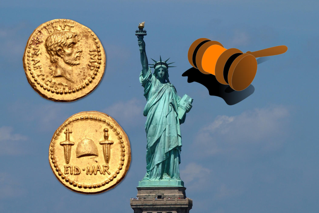 Following the indictment of Richard Beale, Italo Vecchi has now also been charged by the Manhattan District Attorney in a case relating to the forged provenance of what used to be the world’s most expensive ancient coin, an EID MAR aureus.
