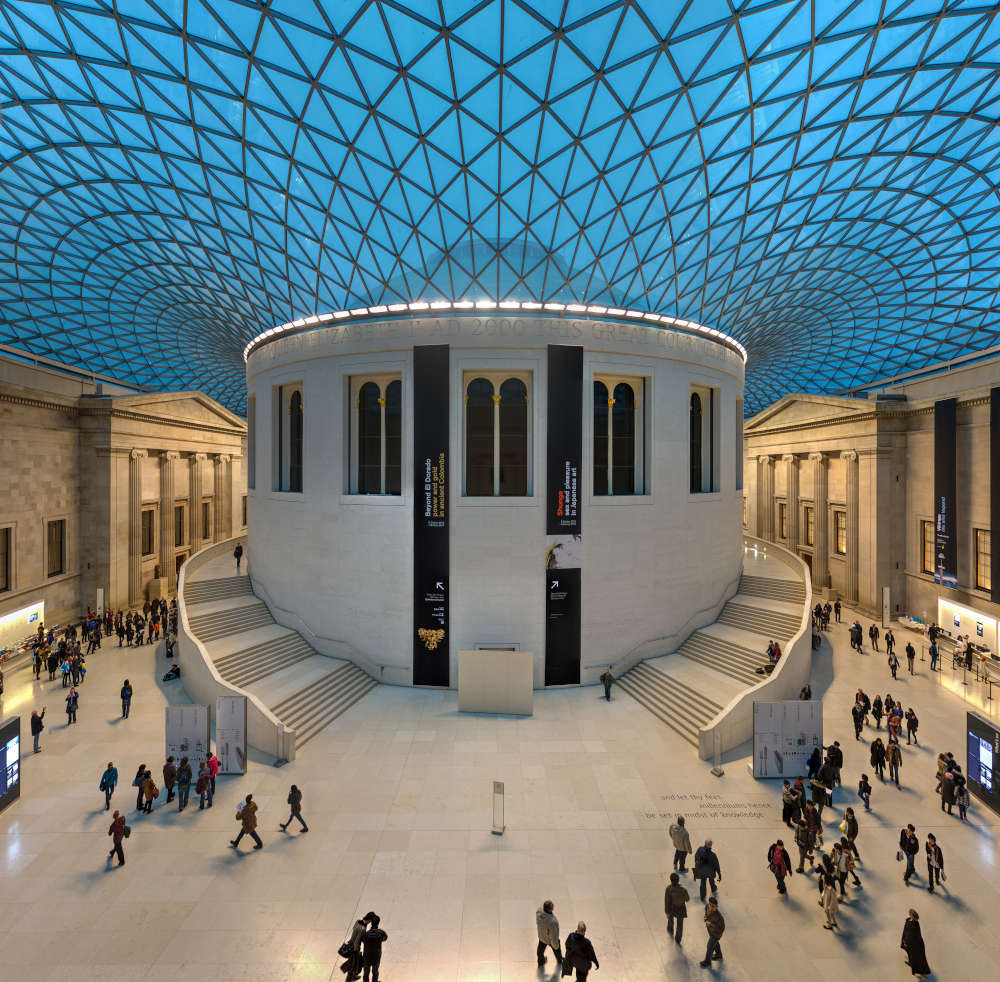 British Museum, Great Court, Photo Diliff via Wikimedia Commons / CC BY-SA 3.0.