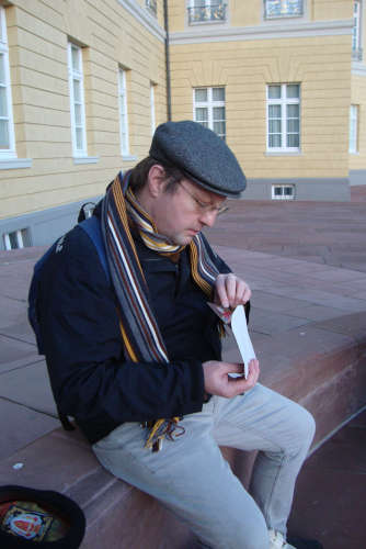Ulrich Werz in Mannheim. Photo: Claire Franklin.
