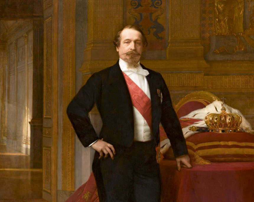 Napoleon III, painting by Alexandre Cabanel, around 1865. It was the favourite portrait of Empress Eugénie because it was the most accurate depiction of him.