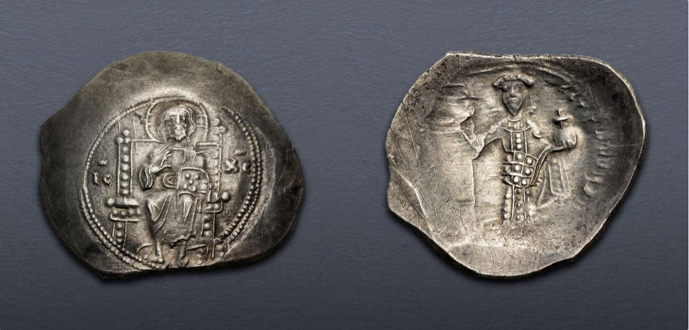 Lot 551: Byzantine. Nicephorus III Botaniates (1078-1081). Histamenon Nomisma. Constantinople mint. Good Very Fine. From the Gasvoda Collection. Estimate: $1,500.