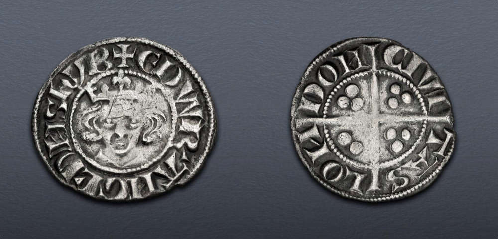 Lot 745: British Plantagenet. Edward I (1272-1307). Penny. New coinage, class 1d. London (Tower) mint. Struck May-December 1279. Near Very Fine. From the 2015 Haddiscoe Hoard. Estimate: $500.