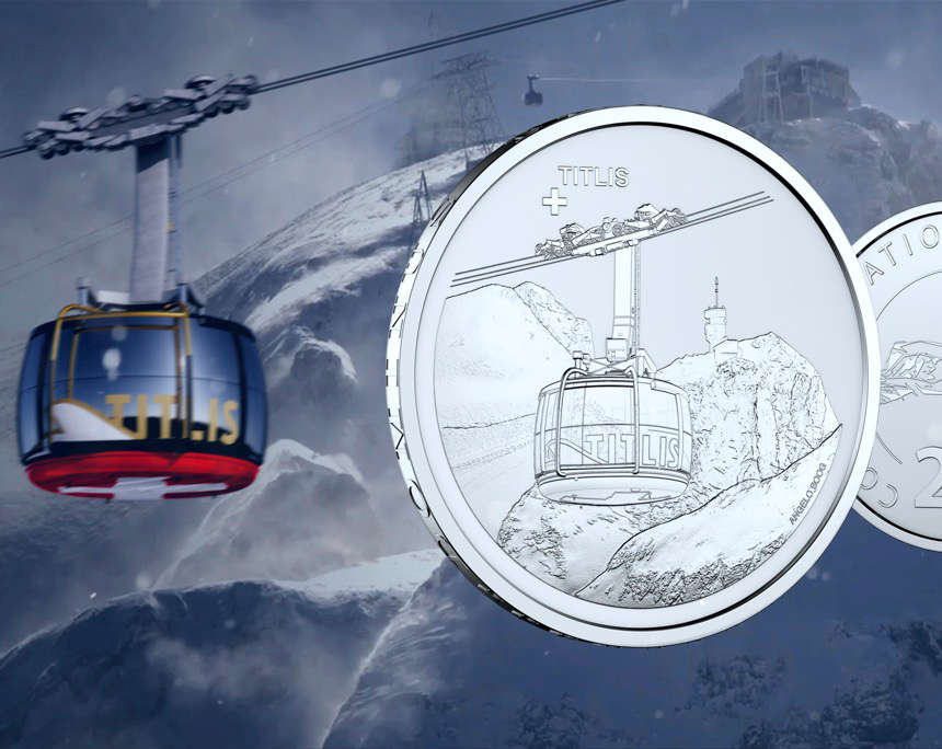 The Titlis air cable car follows the Klein Matterhorn air cable car.