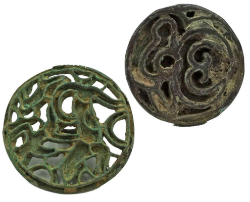 The seals were primarily created by casting copper and consist of open form and closed form geometric and human/animal designs.