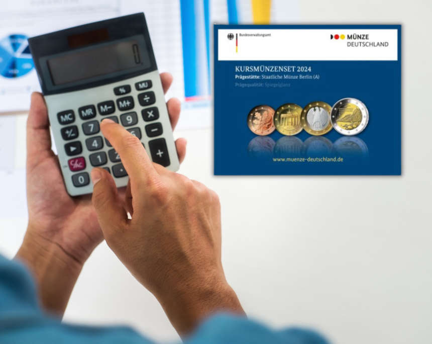 Collectors of German coins will now have to calculate carefully whether they can still afford sets of circulation coins or commemorative coin sets with 2 euro coins. Collage: Canva / Münze Deutschland.
