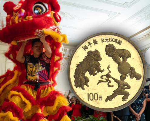 Only 138 out of the planned 1,000 pieces were minted. This makes the Lion Dance a highly contested collector’s coin!
