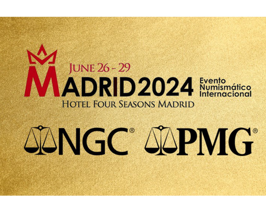 Representatives will be accepting NGC and PMG submissions at the Evento Numismático Internacional Madrid 2024.