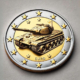 Unrealistic or soon to be found in European cash? This is an AI-generated image of a 2-euro commemorative coin on the subject of “defence”. Picture created with Image Generator Pro / ChatGPT
