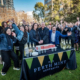 Birthday Celebration: Employees of the Perth Mint toast to the 125th anniversary. Photo: The Perth Mint.