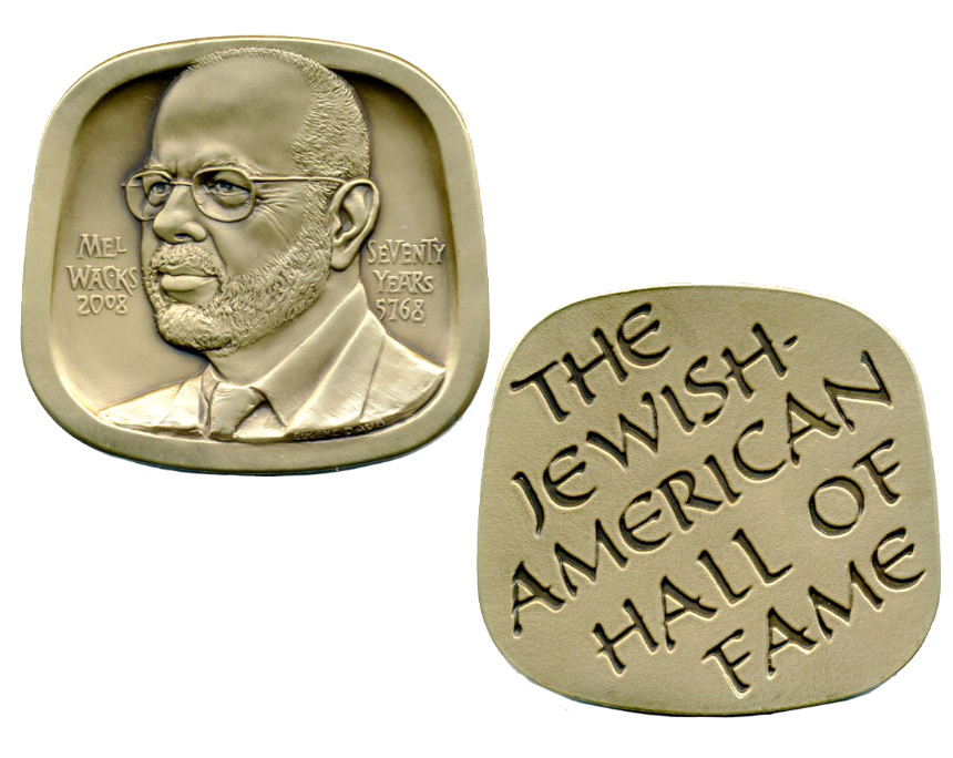 This medal from 2008 commemorates Wacks’ 70th birthday and the 40th anniversary of the Jewish-American Hall of Fame.