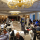 An exclusive venue for coin dealers: one of the two event halls of the ENI. Photo: UK.