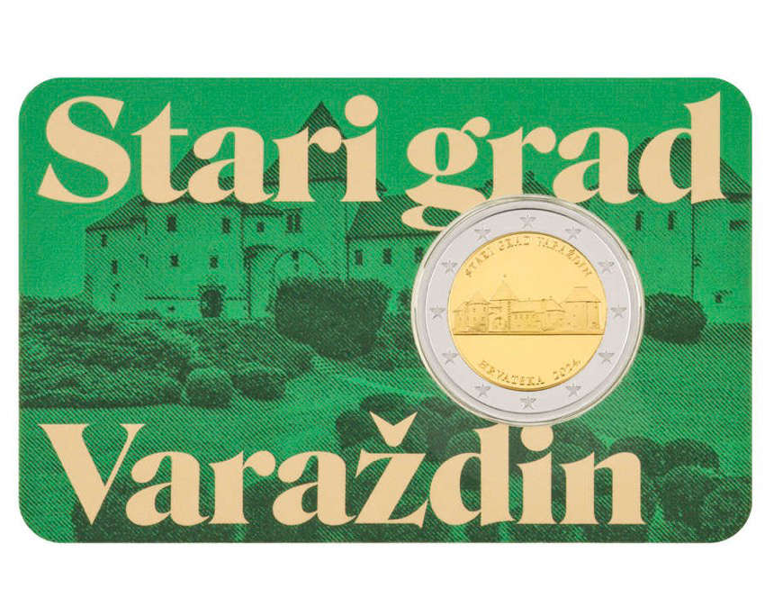 Croatia launched a new coin series starting with The Old Town of Varaždin. Photo: Croatian Mint