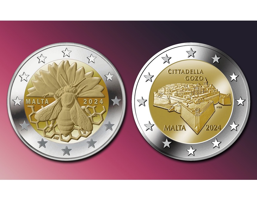 Malta issues a new series on fortified towns and on native species. Photo: Malta Coin Centre.