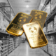 Gold bars at the supermarket? A growing success in the U.S. for over a year. Photo credit: Global_Intergold (foreground) via pixabay, Leung Cho Pan (background) via Canva Pro.