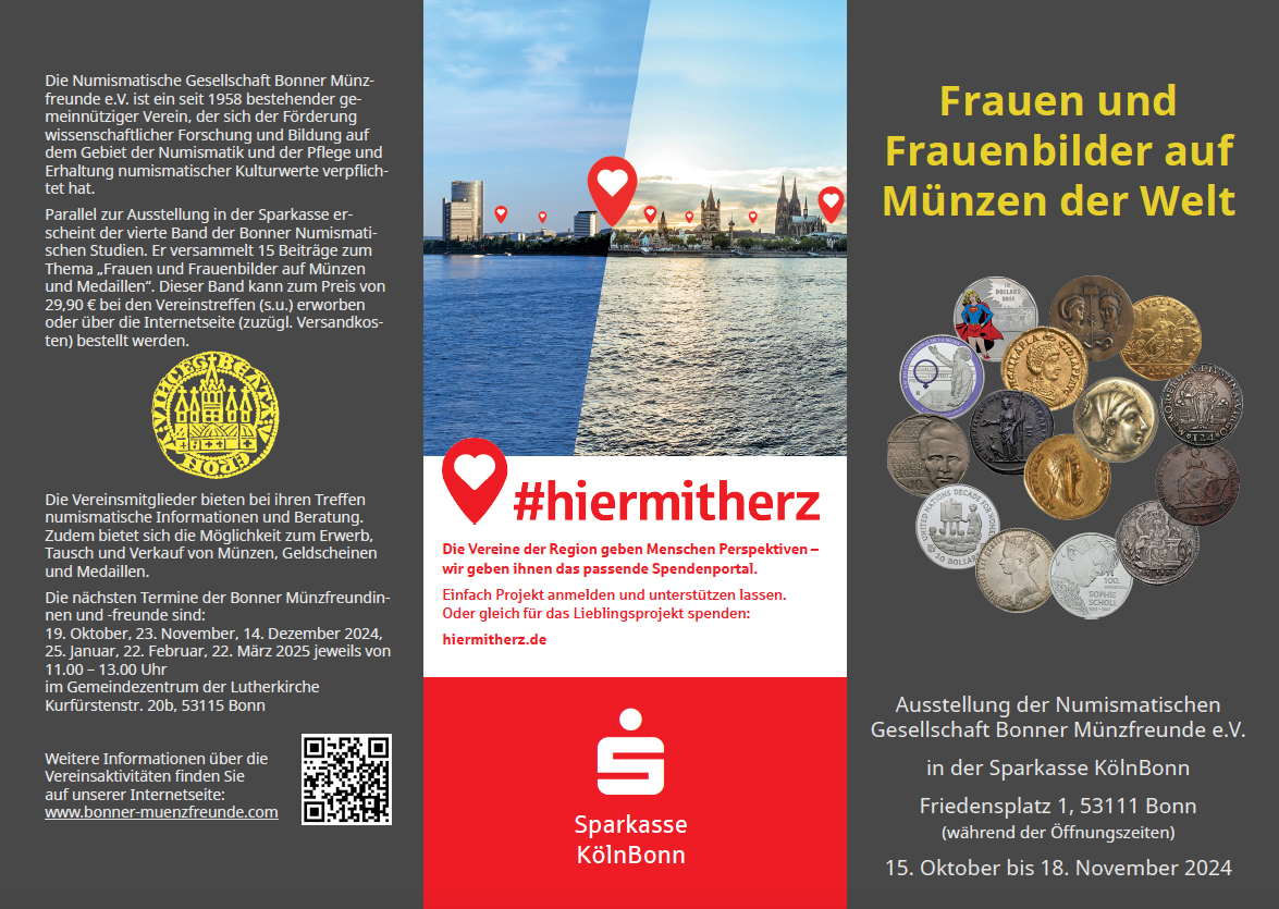 Der Flyer zur Ausstellung fasst zusammen, worum es geht und wann und wo Sie die Ausstellung sehen können.