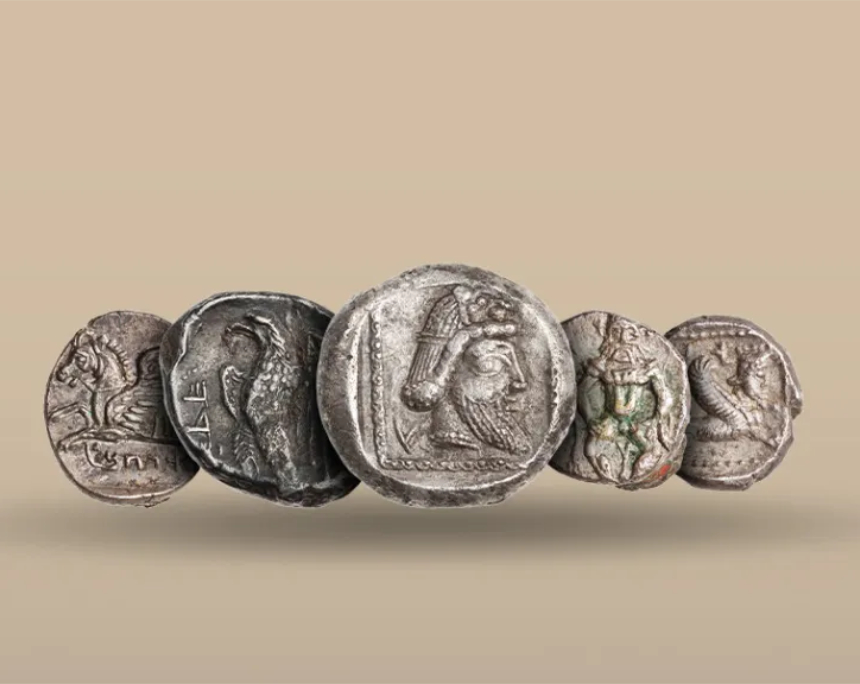 You can find Achaemenid and Hellenistic period coin types from the southern Levant in LCO. Image: ANS.