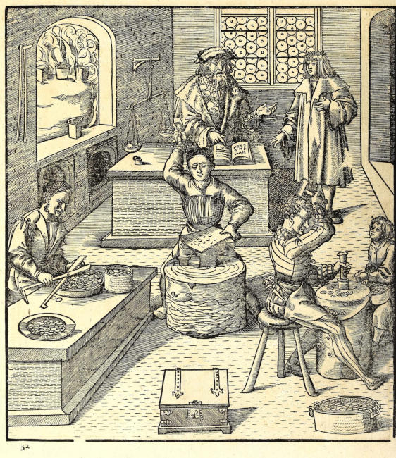 The young king at his mint. We owe the most famous depiction of an early modern mint to Maximilian and his “Weißkunig”. The young king at his mint. We owe the most famous depiction of an early modern mint to Maximilian and his “Weißkunig”.