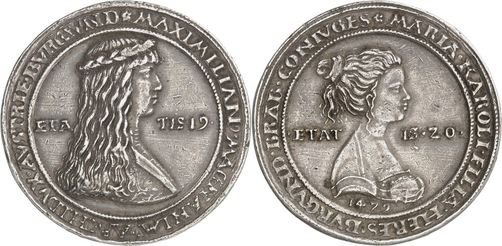 Maximilian I. Representative guldiner n.d. (after 1511), Hall. Dies by Ulrich Ursenthaler. Very rare. About extremely fine. Estimate: 10,000 euros. From Künker auction 423 (3 July 2025), No. 18. Maximilian I. Representative guldiner n.d. (after 1511), Hall. Dies by Ulrich Ursenthaler. Very rare. About extremely fine. Estimate: 10,000 euros. From Künker auction 423 (3 July 2025), No. 18.