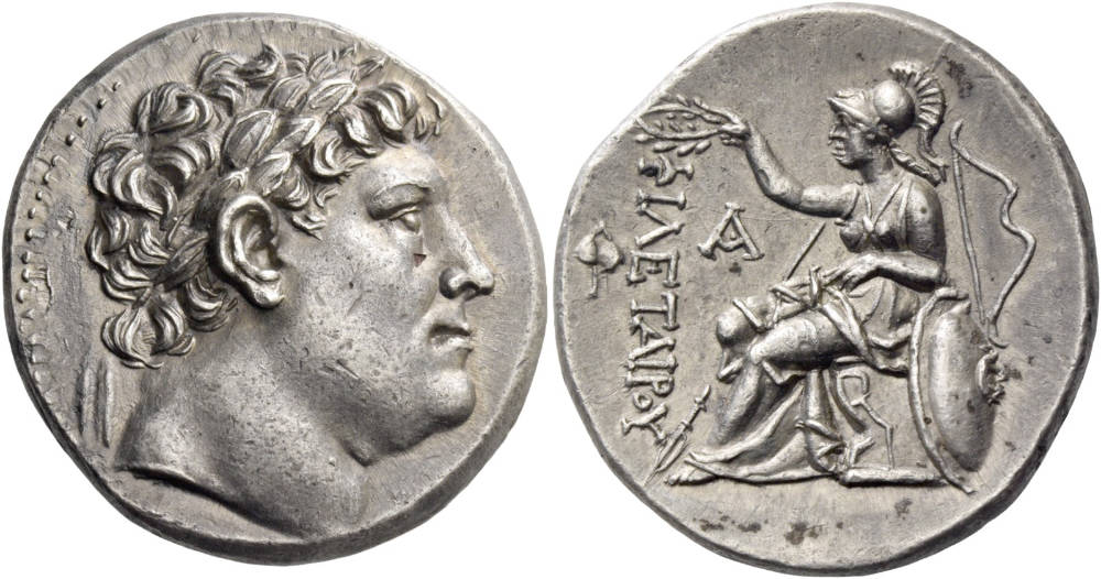 Eumenes I Tetradrachm , c. 255-241 BC. Good to extremely fine. Estimate: CHF 3,500. Hammer price: CHF 3,750. From Auction NAC 114 (May 6, 2019), no. 1185.