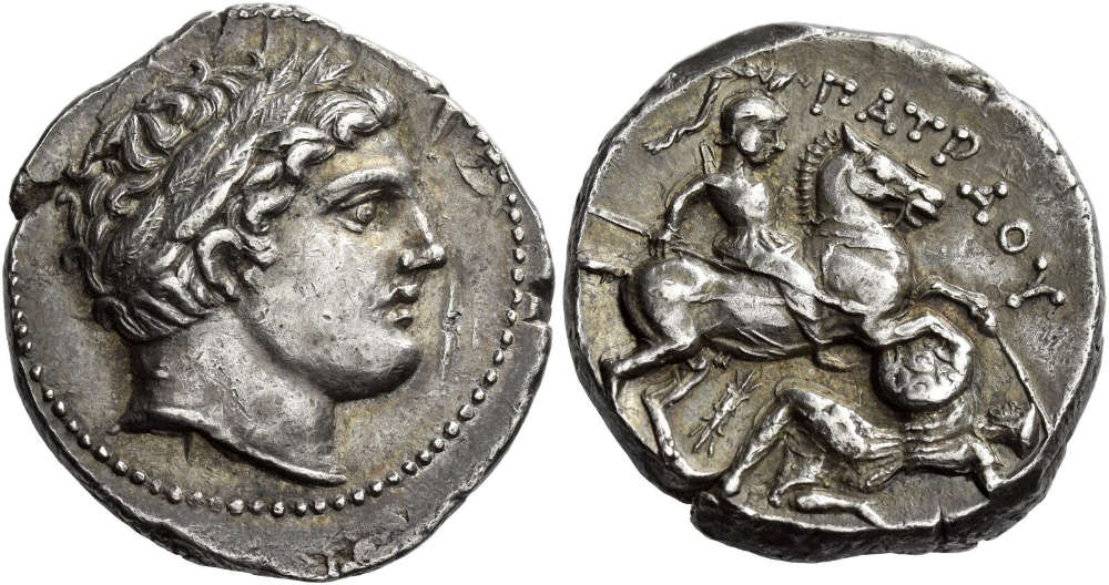 Patraos. Tetradrachm, c. 340-315. Estimate: CHF 6,000. Hammer price: CHF 22,000. From auction Numismatica Ars Classica 140 (2023), no. 60